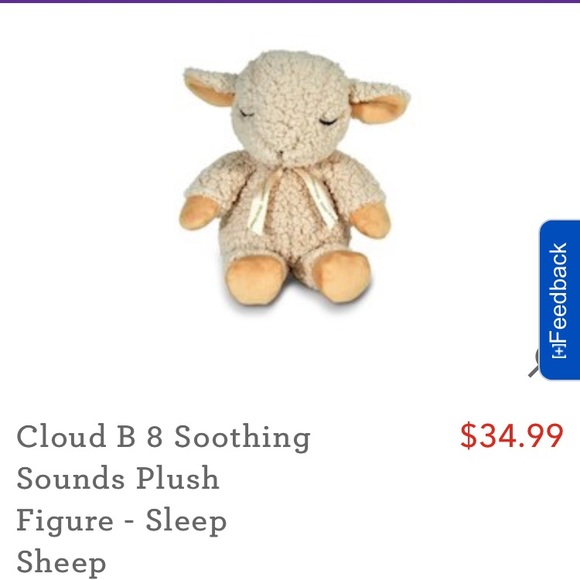 Soothing sounds cloud 9 plush sheep - Picture 2 of 2
